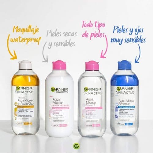 Toda la gama de Agua miscelar de Garnier