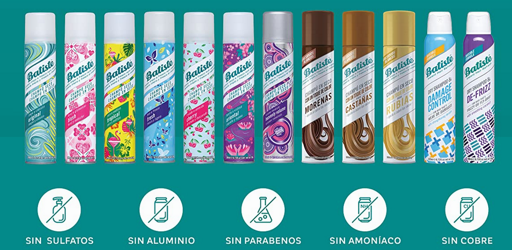 Toda la gama de champú seco de Batiste