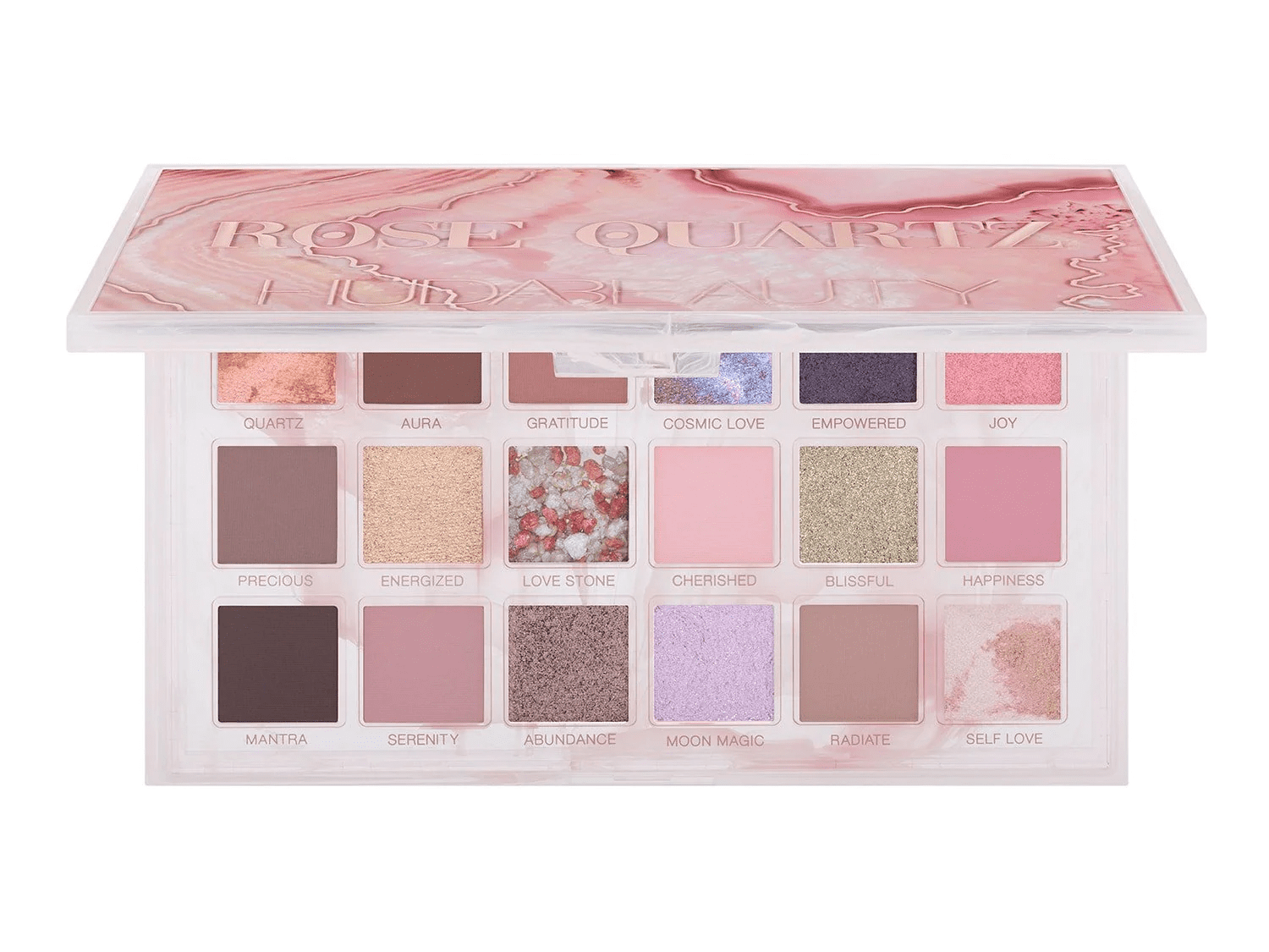 Paleta Cuarzo rosa Huda Beauty en Sephora